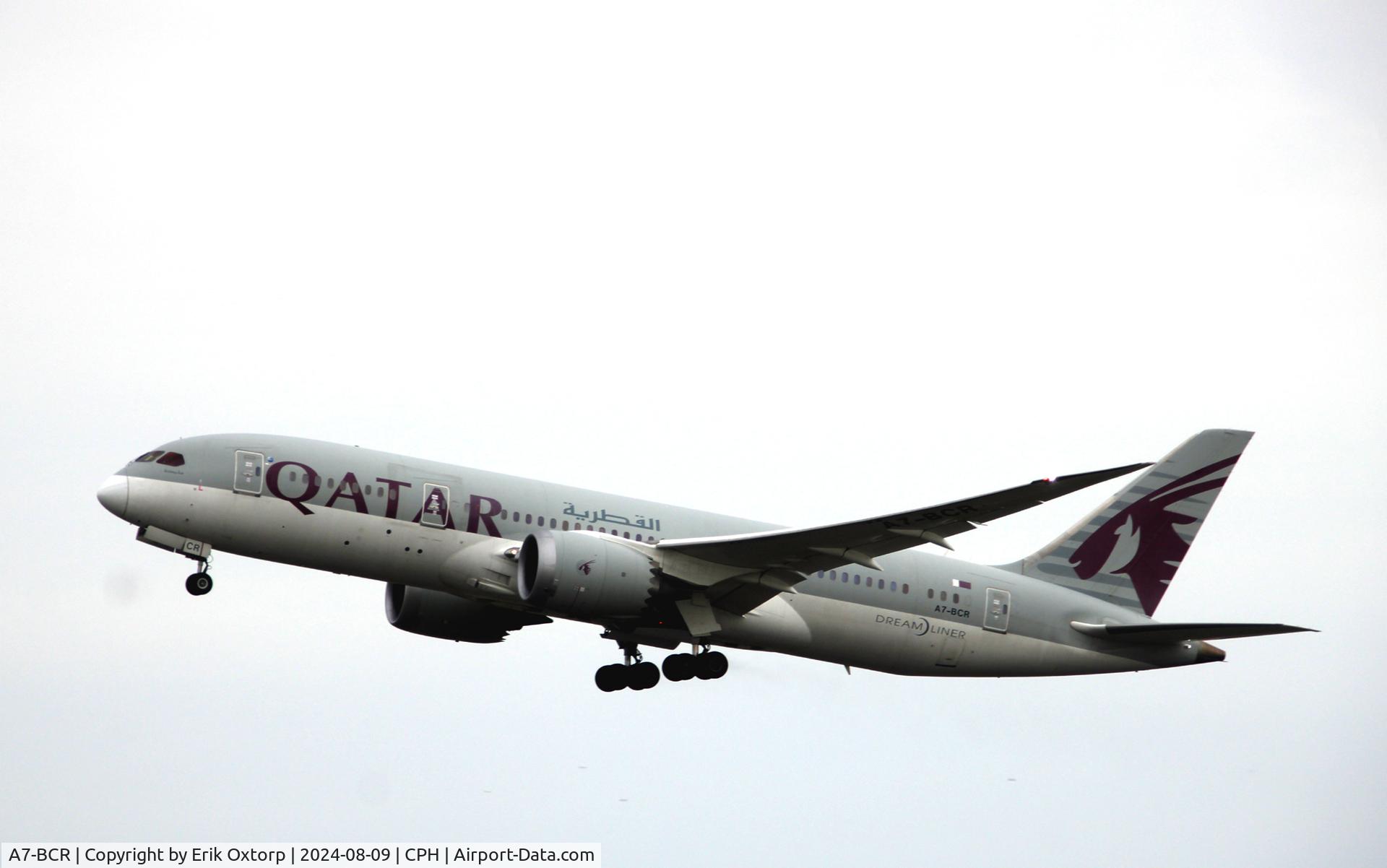 A7-BCR, 2014 Boeing 787-8 Dreamliner Dreamliner C/N 38336, A7-BCR taking off rw 22R