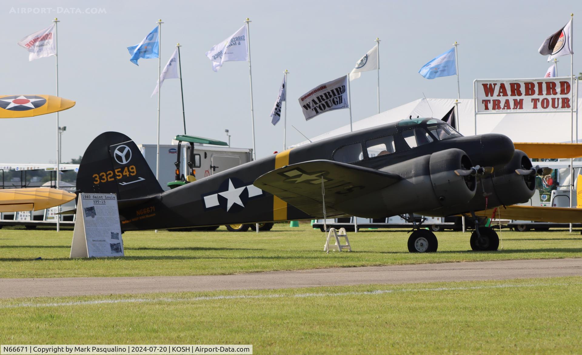 N66671, 1943 Cessna UC-78B (T-50) Bobcat C/N 6487, Cessna UC-78B