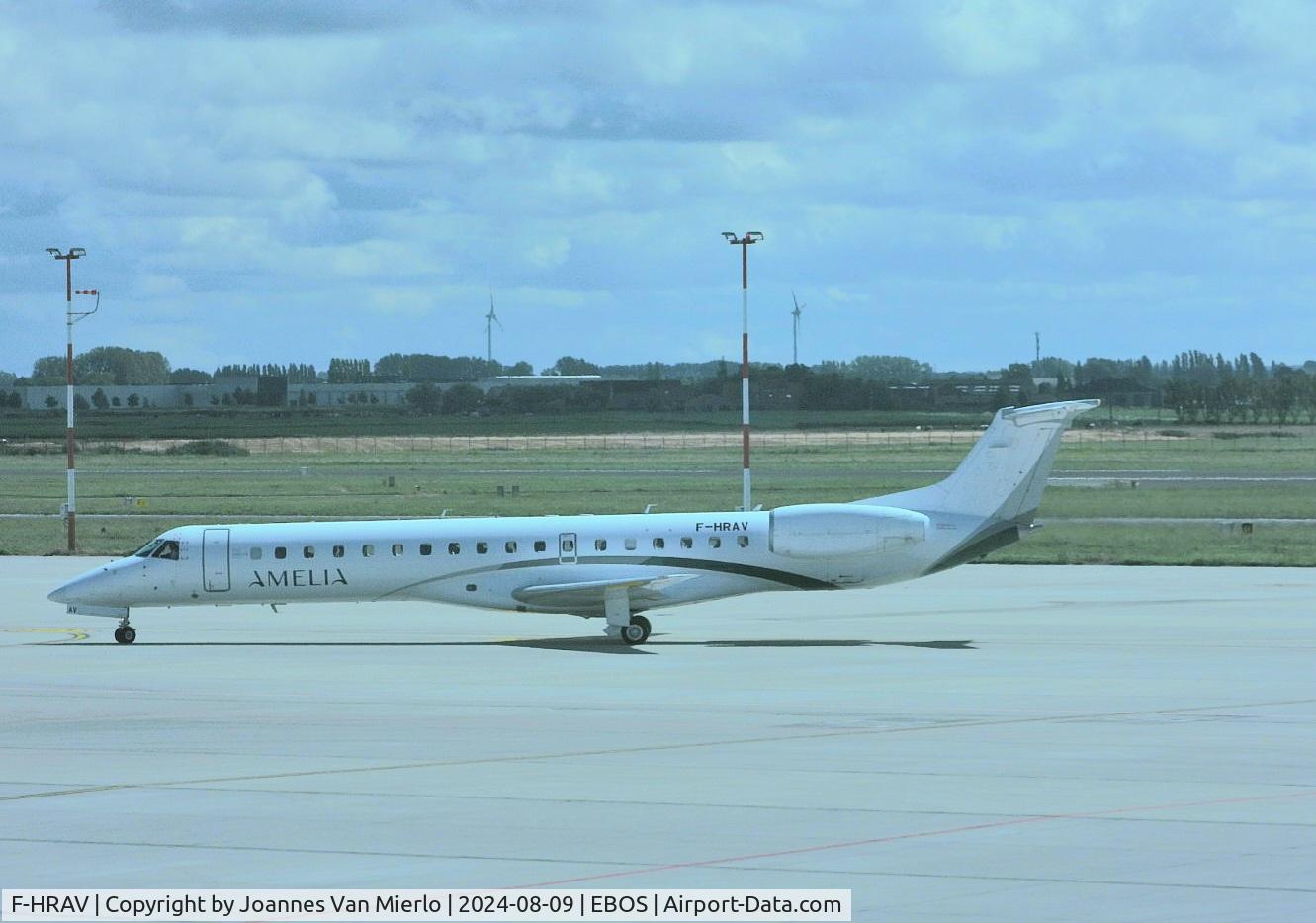 F-HRAV, 1999 Embraer ERJ-145LU (EMB-145LU) C/N 145147, Ostend