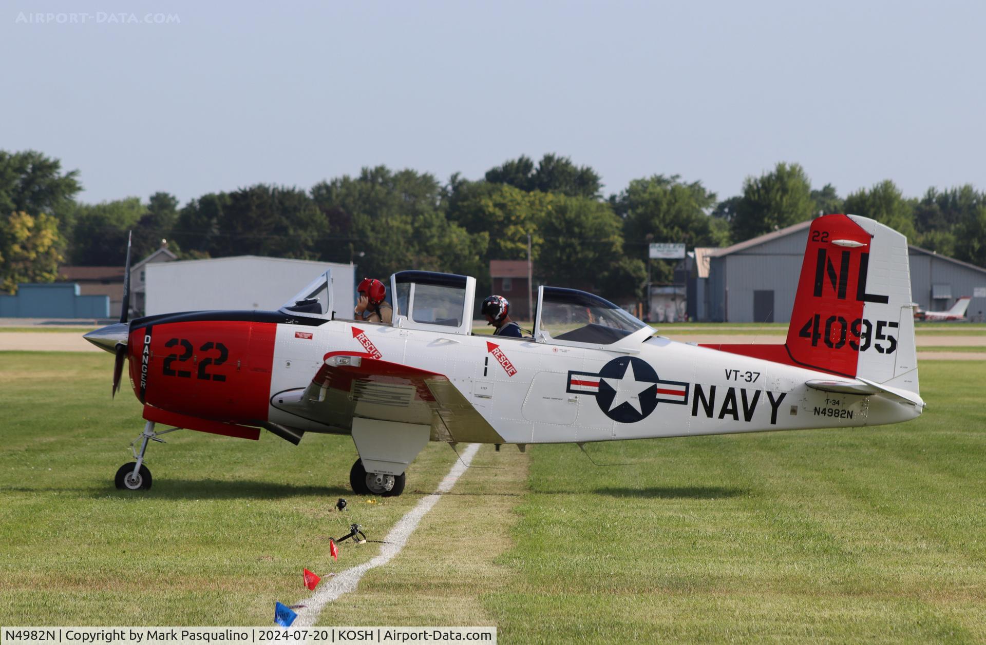 N4982N, Beech (CCF) T-34A (A45) Mentor C/N CCF34-64, Beech T-34A