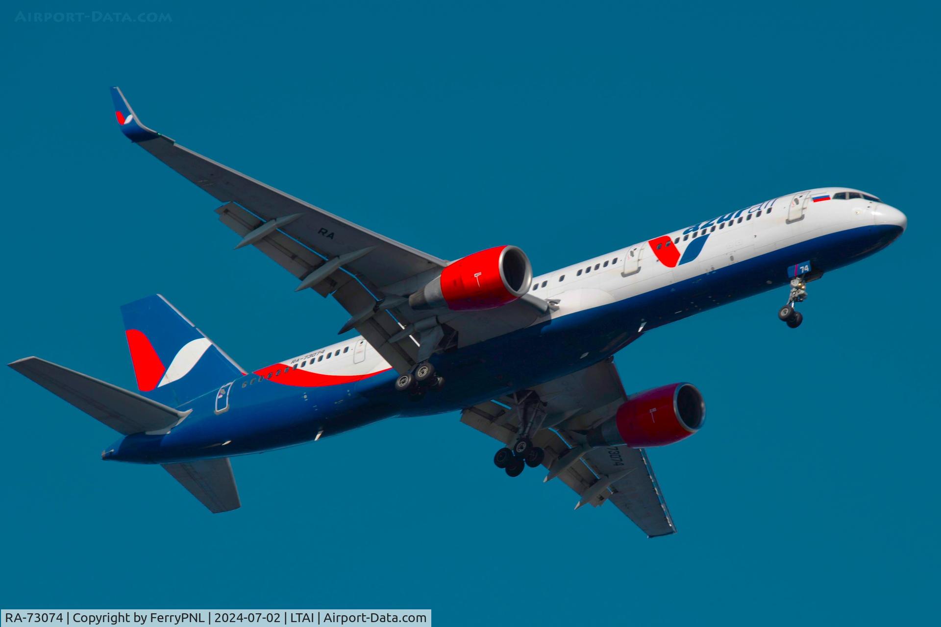 RA-73074, 1993 Boeing 757-2Q8(WL) C/N 26268, Arrival of Azur Air B752