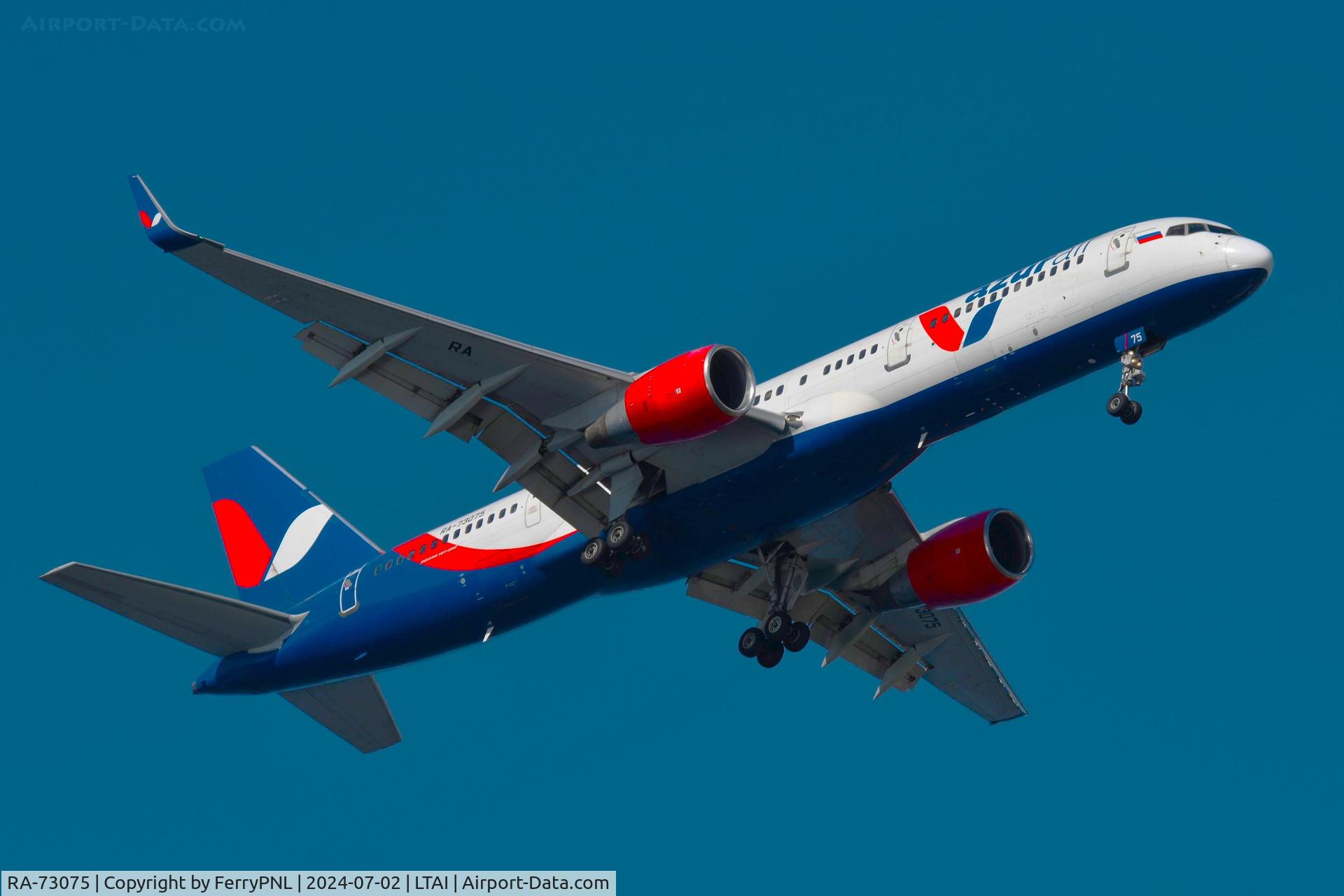 RA-73075, 1994 Boeing 757-2Q8(WL) C/N 26271, Azur B752 returning to LTAI