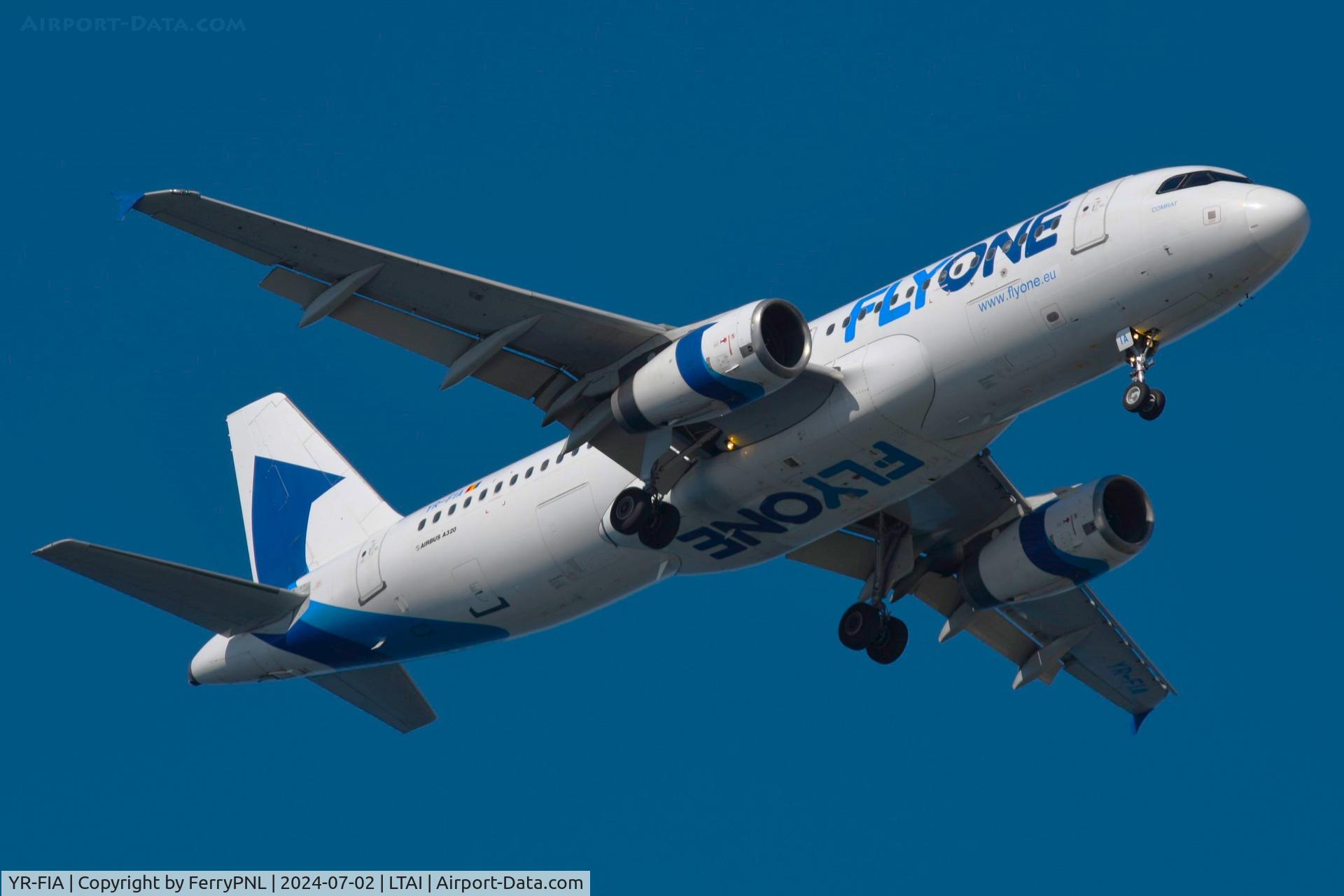 YR-FIA, 2088 Airbus A320-232 C/N 3524, Arrival of FLYONE A320