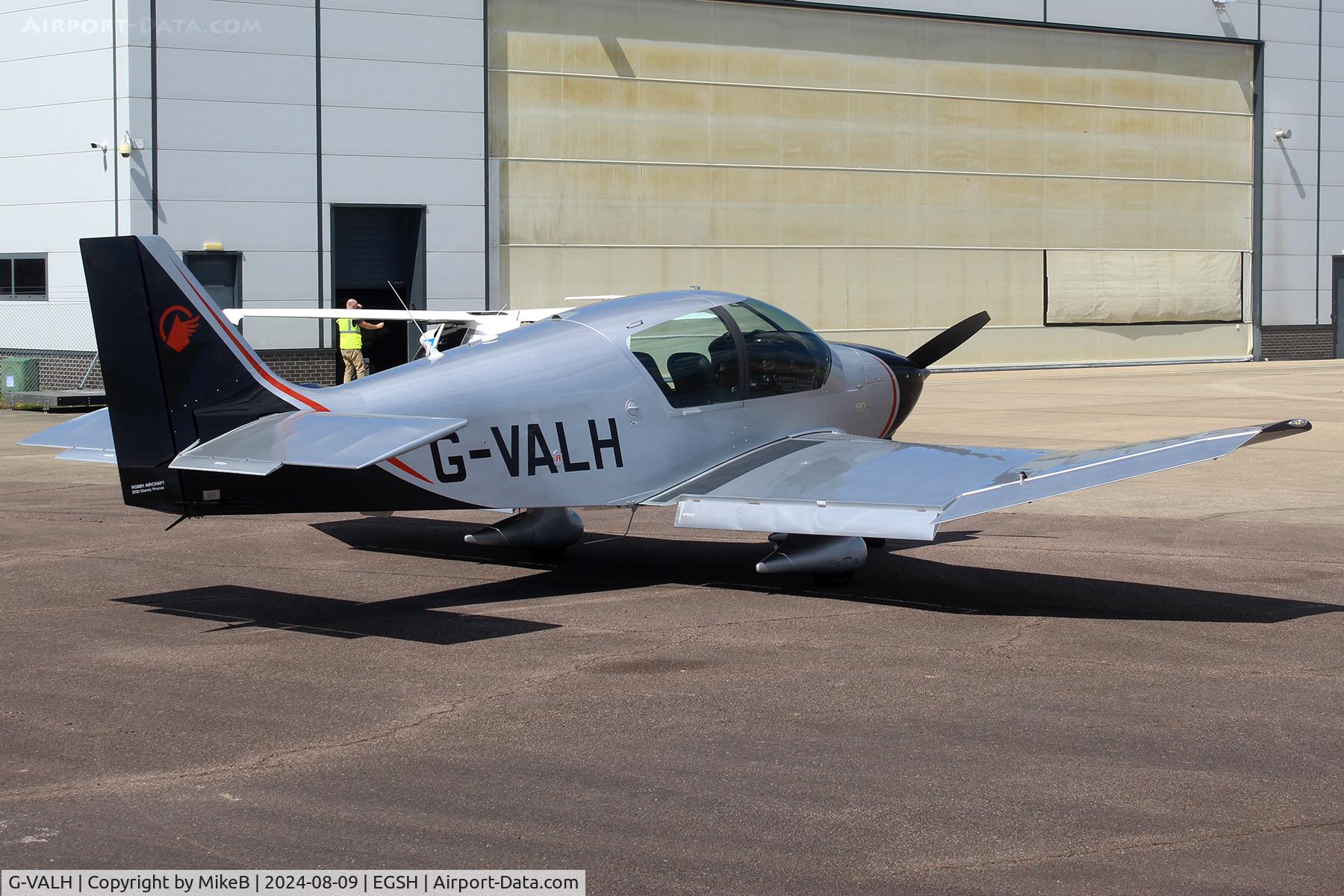G-VALH, 2021 Robin DR.400 C/N 2770, Visiting Norwich for a few days from a private strip at Thorrington