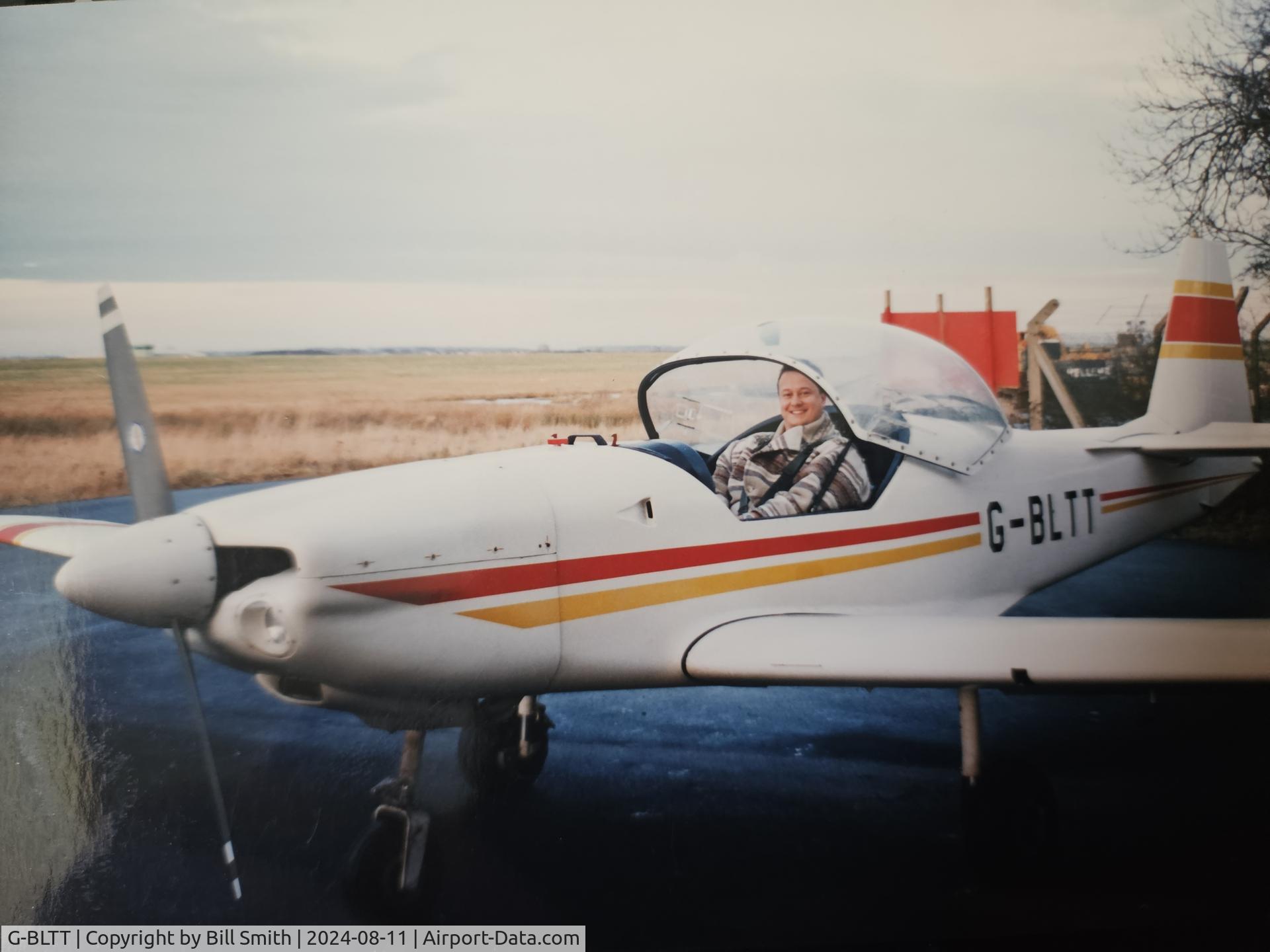 G-BLTT, 1985 Slingsby T-67M Firefly Mk2 C/N 2023, At Newcastle Airport approx 1996