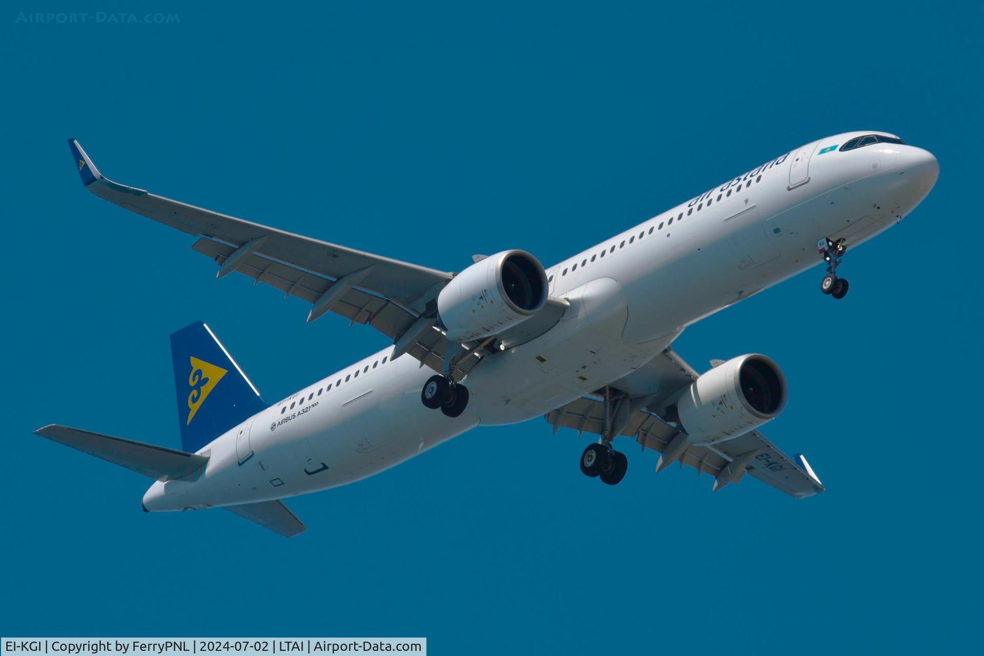 EI-KGI, 2022 Airbus A321-271NX C/N 10902, Air Astana A321N