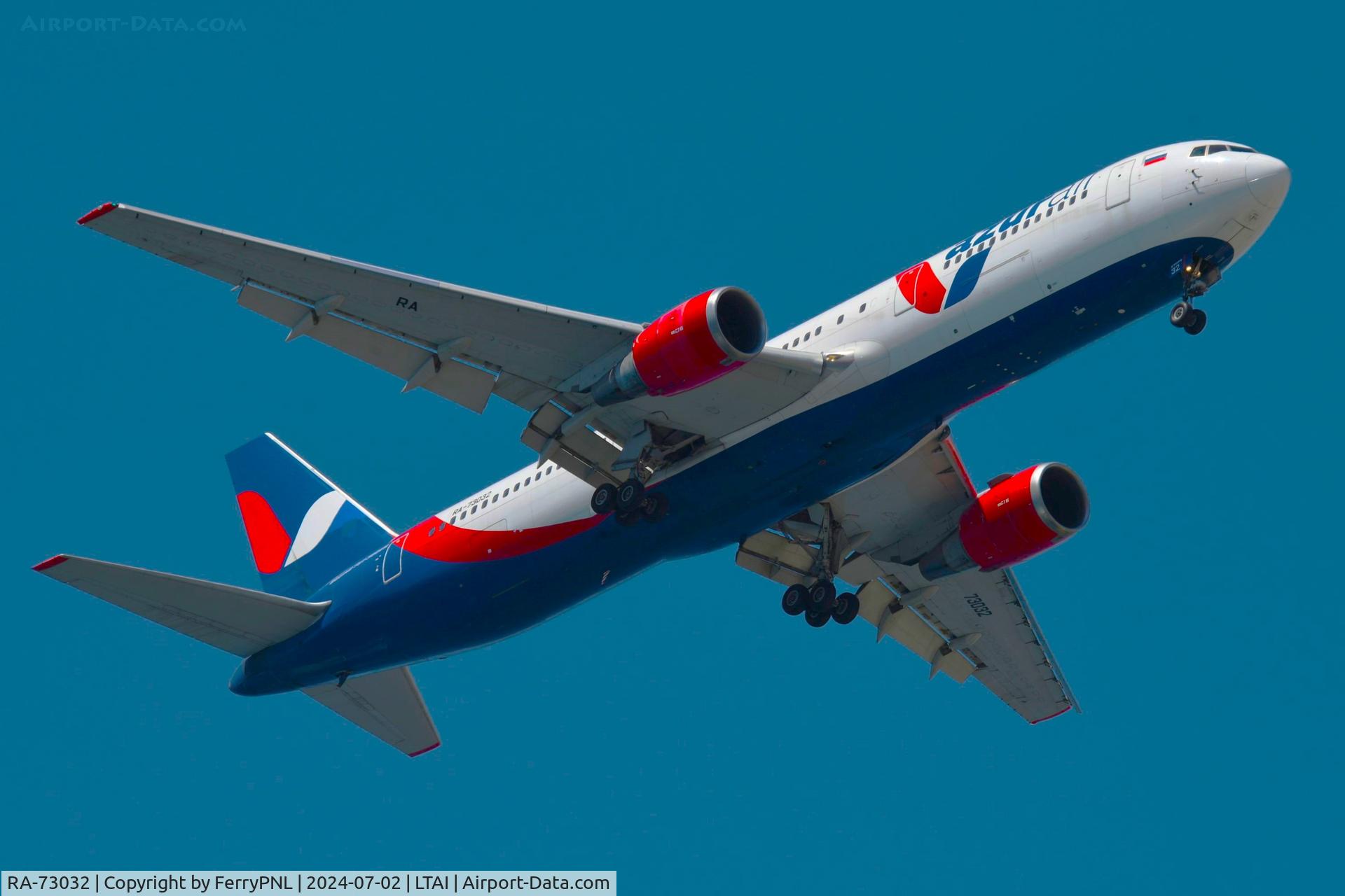 RA-73032, 1997 Boeing 767-306ER C/N 27614, Arrival of former KLM B763 (PH-BZK) now operated by Azur Air