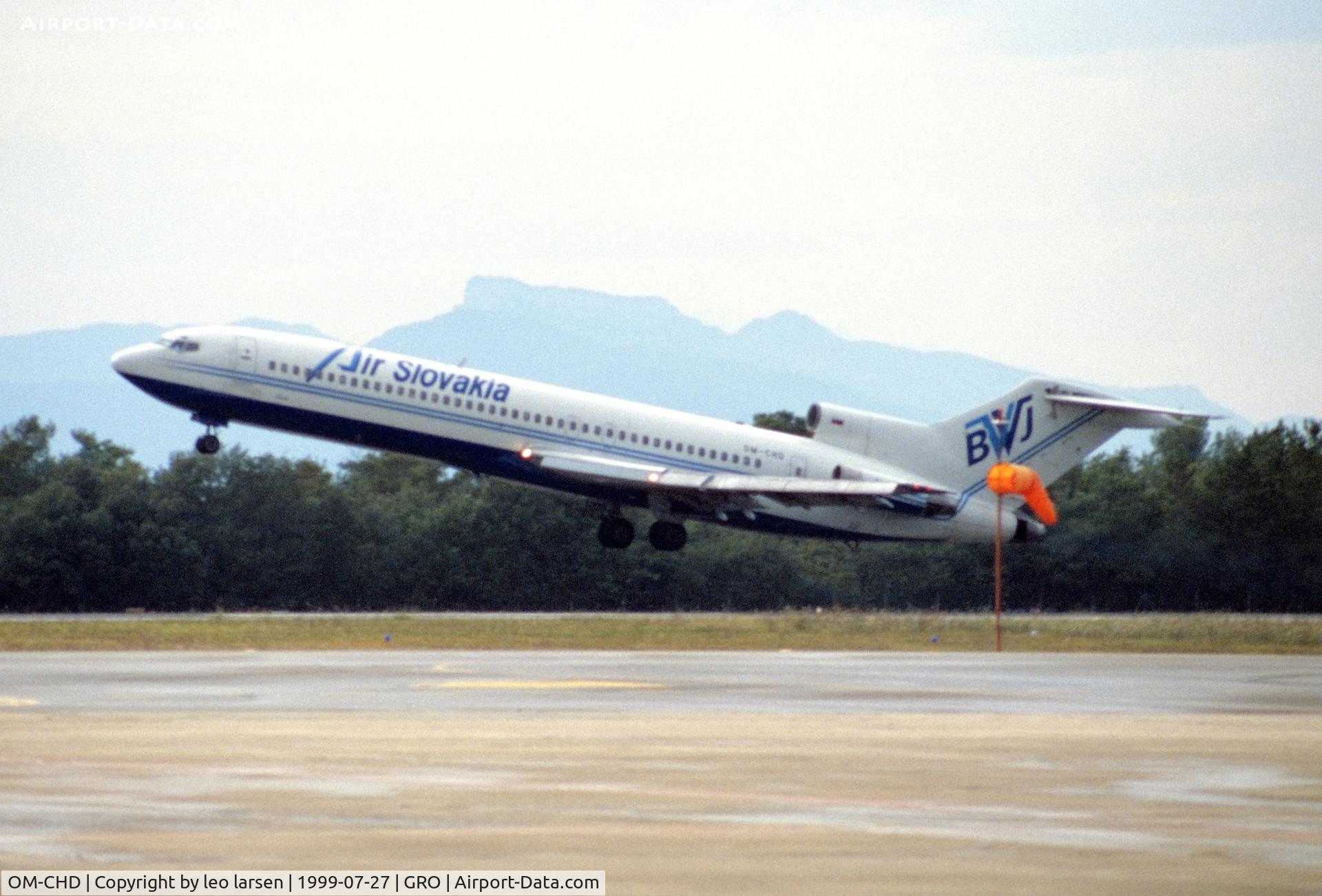OM-CHD, 1972 Boeing 727-230 C/N 20526, Gerona 27.7.1999