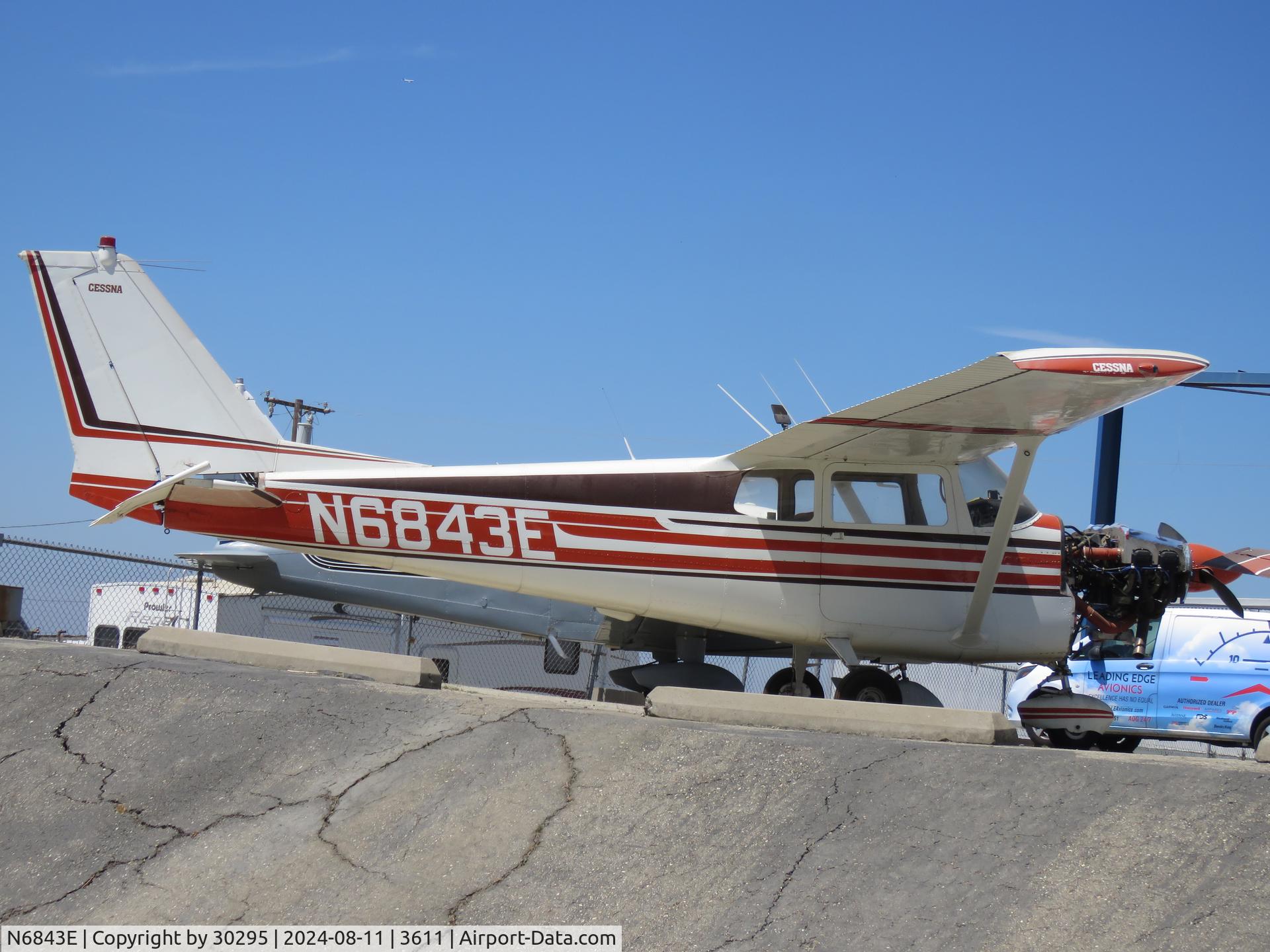 N6843E, 1959 Cessna 175A Skylark C/N 56343, Parked