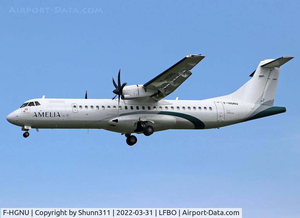 F-HGNU, 2015 ATR 72-600 C/N 1288, Landing rwy 32L