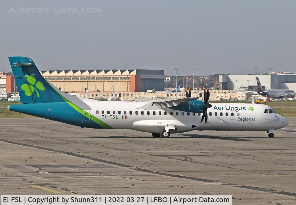 EI-FSL, 2016 ATR 72-212A C/N 1339, Parked at the General Aviation area...