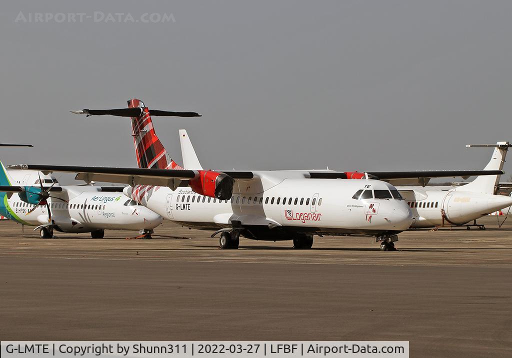 G-LMTE, 2015 ATR 72-600 (72-212A) C/N 1283, Parked without engines...