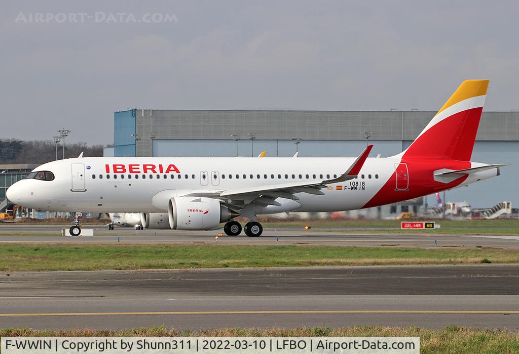 F-WWIN, 2022 Airbus A320-251N C/N 10818, C/n 10818 - To be EC-NTO