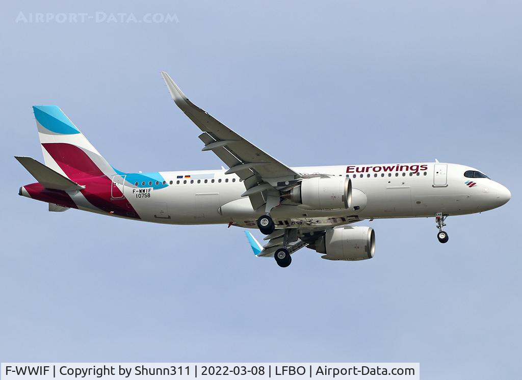 F-WWIF, 2022 Airbus A320-251N C/N 10758, C/n 10758 - To be D-AENA