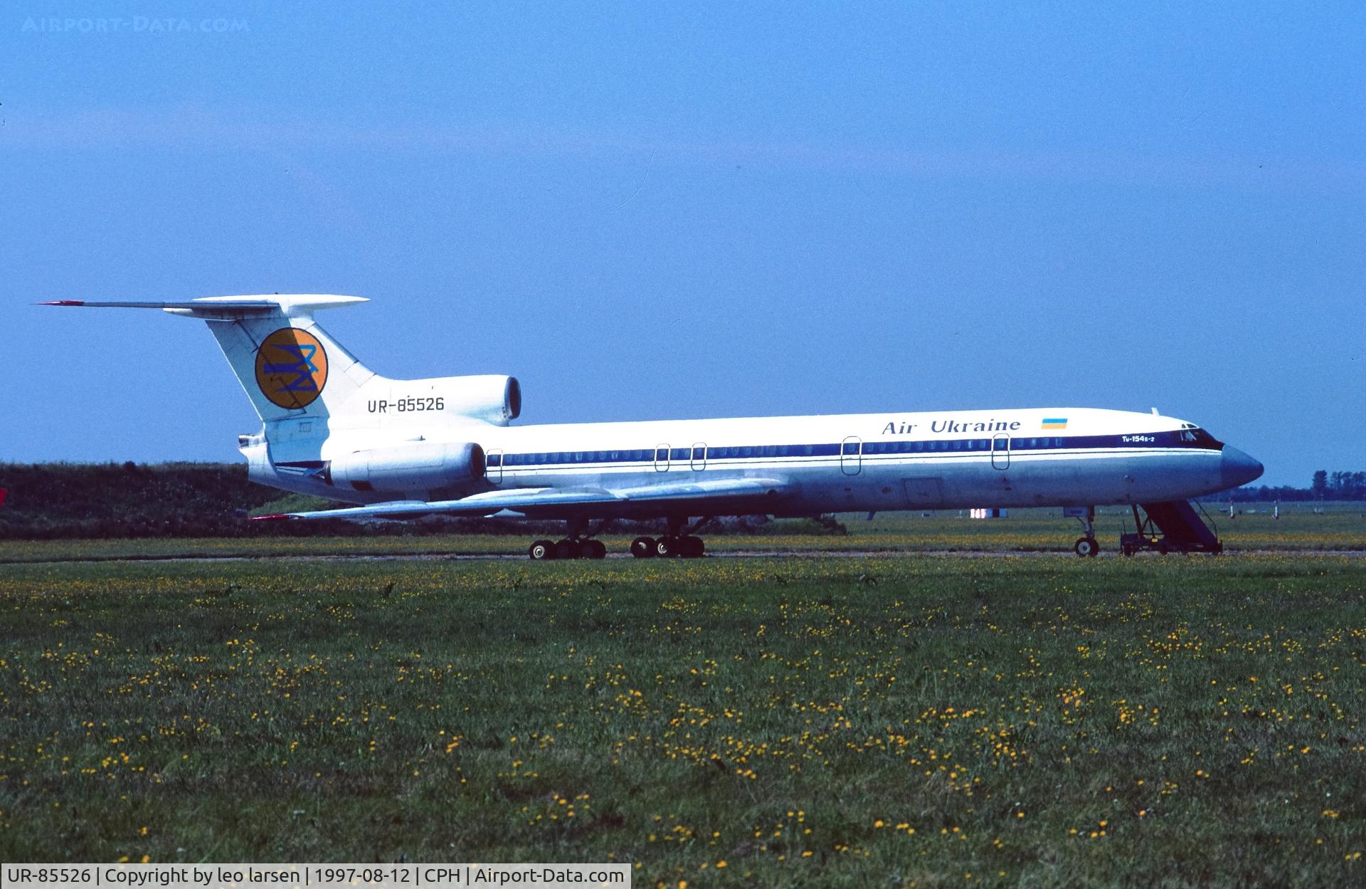 UR-85526, 1982 Tupolev Tu-154B-2 C/N 82A526, Copenhagen 12.8.1997