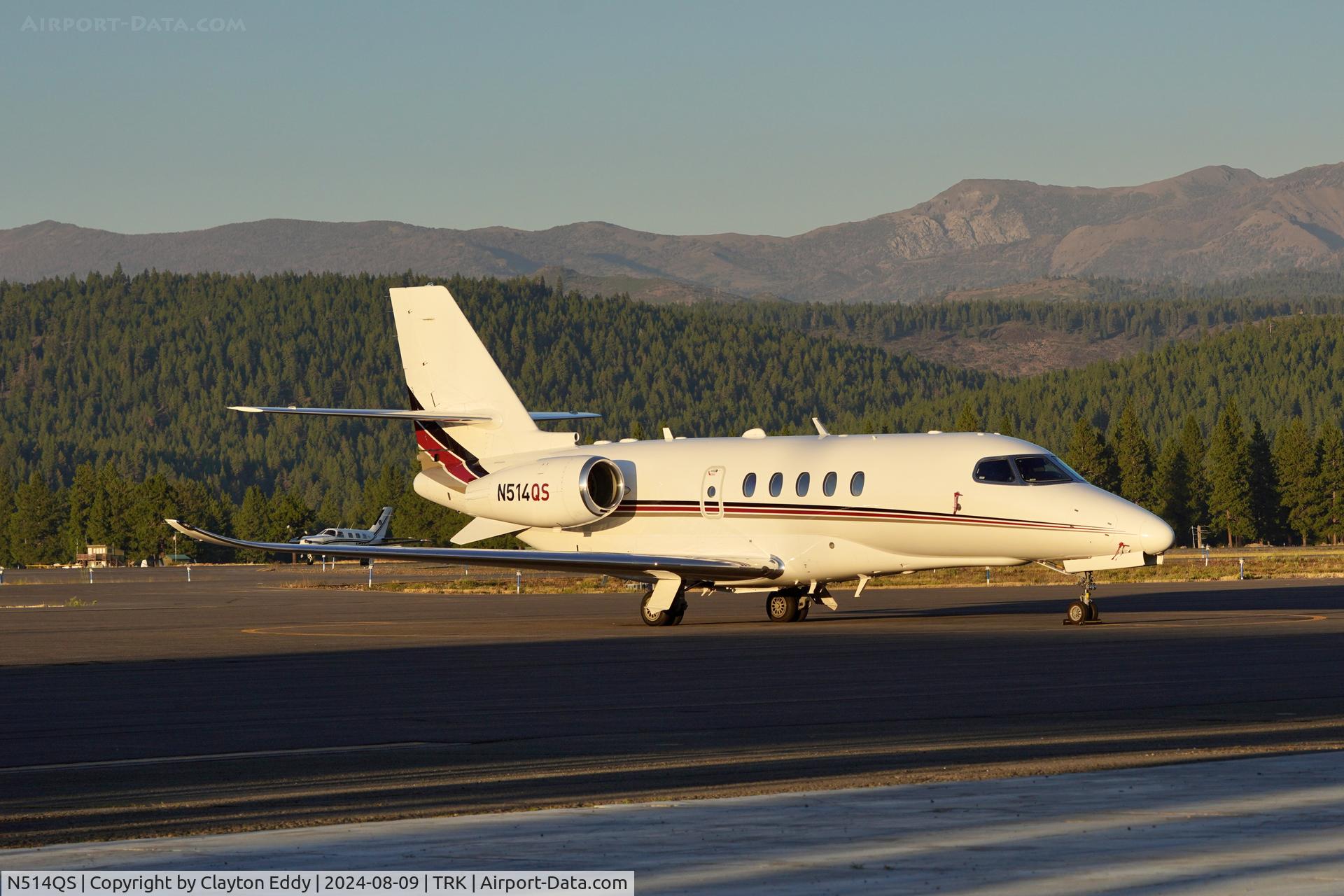 N514QS, 2016 Cessna 680A Citation Latitude C/N 680A0052, Truckee Tahoe airport in California 2024.