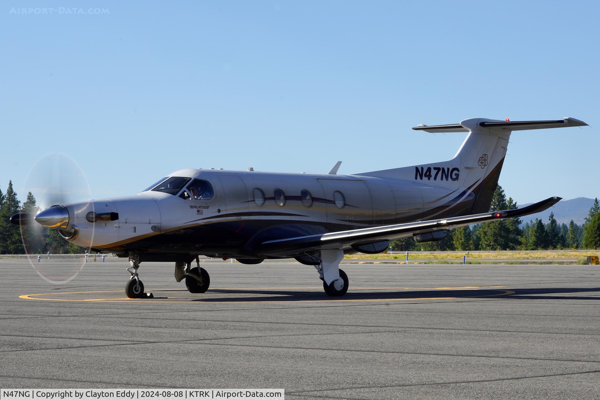 N47NG, 2009 Pilatus PC-12/47E C/N 1103, Truckee Tahoe airport in California 2024.