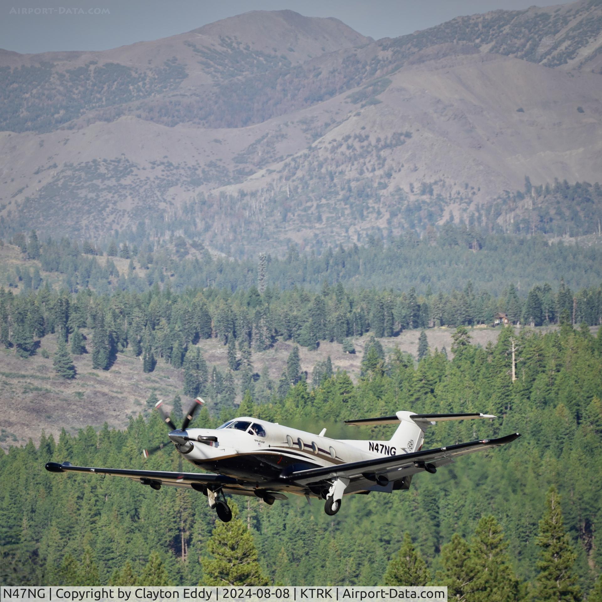 N47NG, 2009 Pilatus PC-12/47E C/N 1103, Truckee Tahoe airport in California 2024.