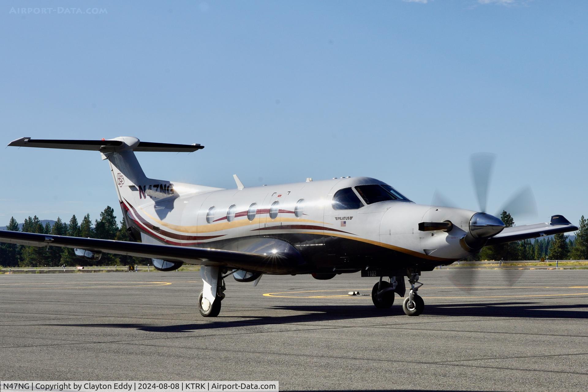 N47NG, 2009 Pilatus PC-12/47E C/N 1103, Truckee Tahoe airport in California 2024.