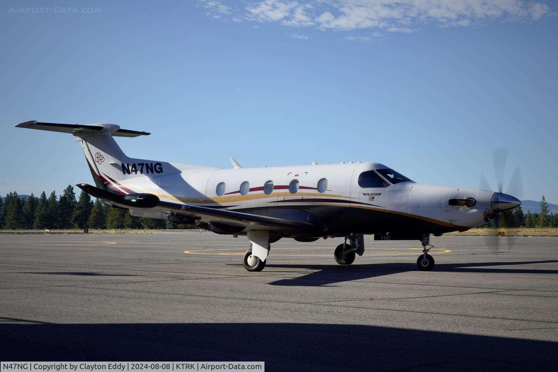 N47NG, 2009 Pilatus PC-12/47E C/N 1103, Truckee Tahoe airport in California 2024.