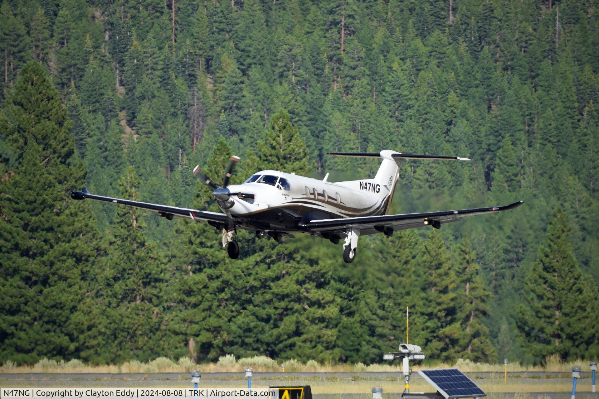 N47NG, 2009 Pilatus PC-12/47E C/N 1103, Truckee Tahoe airport in California 2024.