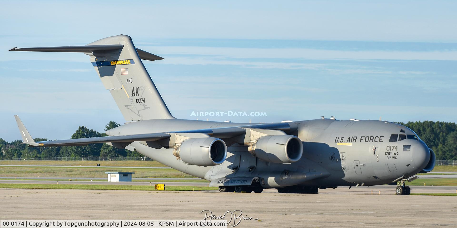 00-0174, 2000 Boeing C-17A Globemaster III C/N P-74, REACH433 in from Anchorage, AK