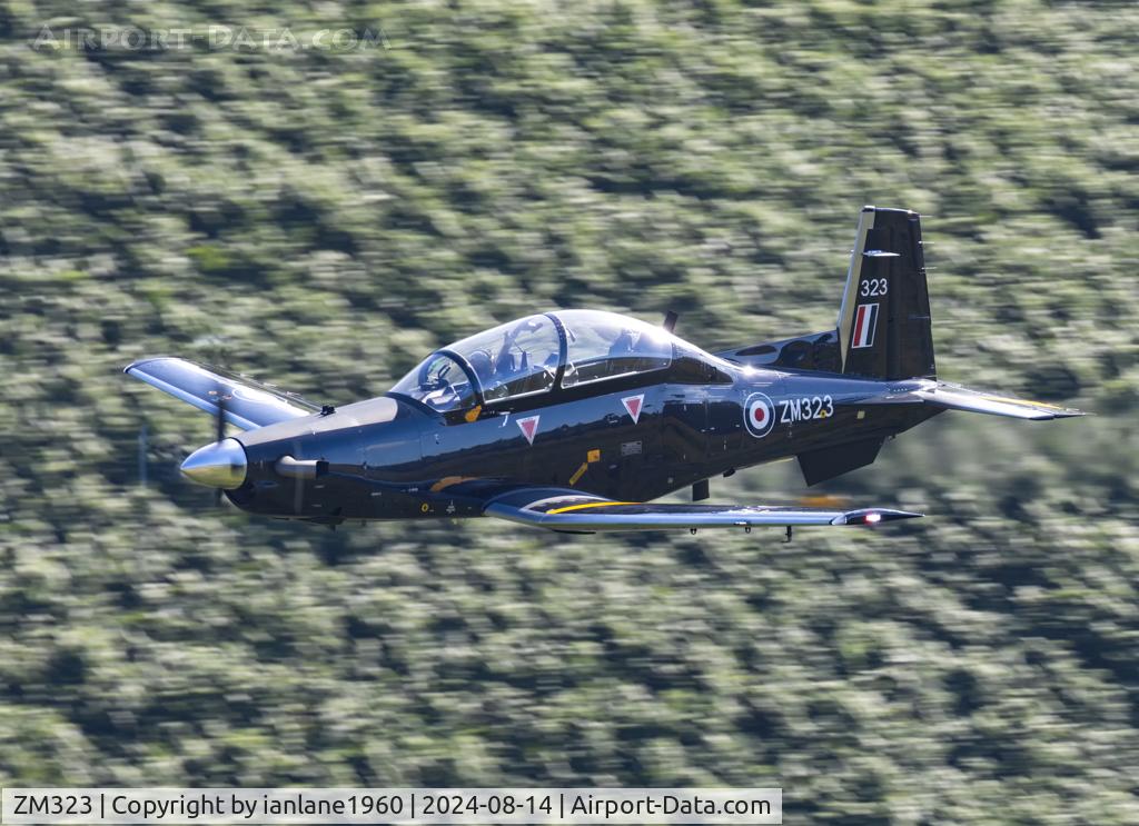 ZM323, 2017 Beechcraft T-6C Texan T.1 C/N PM-110, Mach Loop LFA7