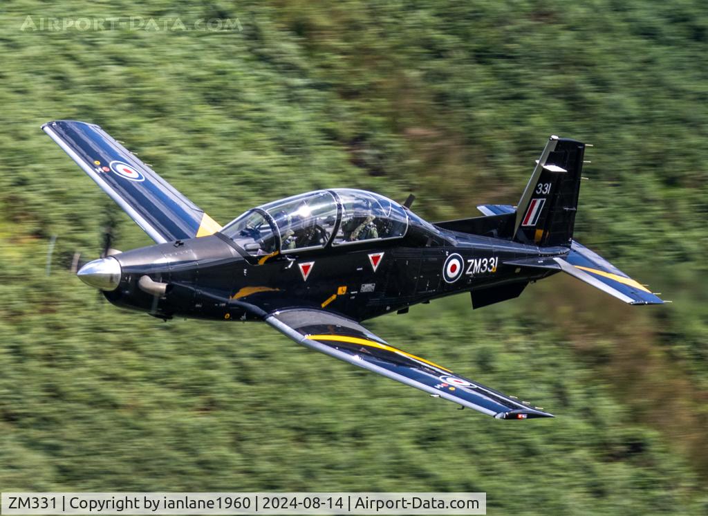 ZM331, 2018 Beechcraft T-6C Texan T.1 C/N PM-129, Mach Loop LFA7