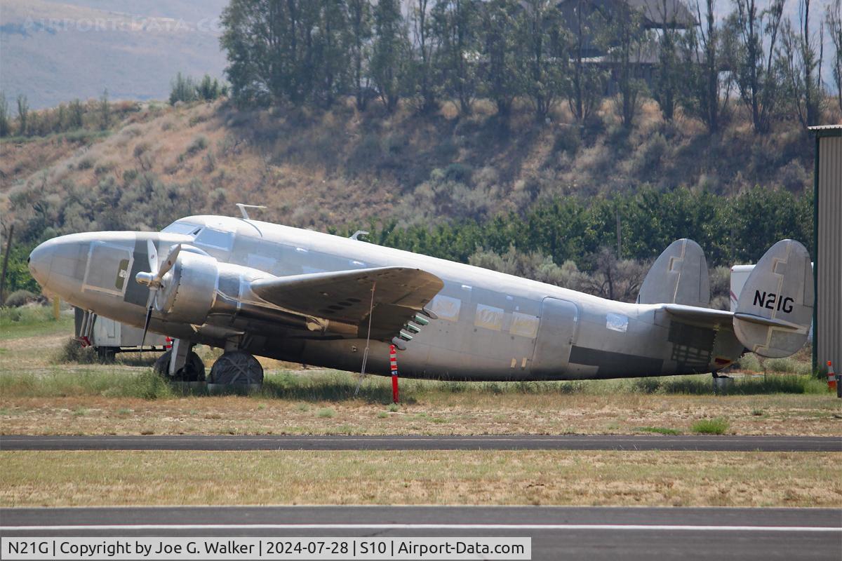 N21G, 1943 Lockheed 18-56 Lodestar C/N 2326, Seen in a stored condition was this 1943 vintage Lodestar.