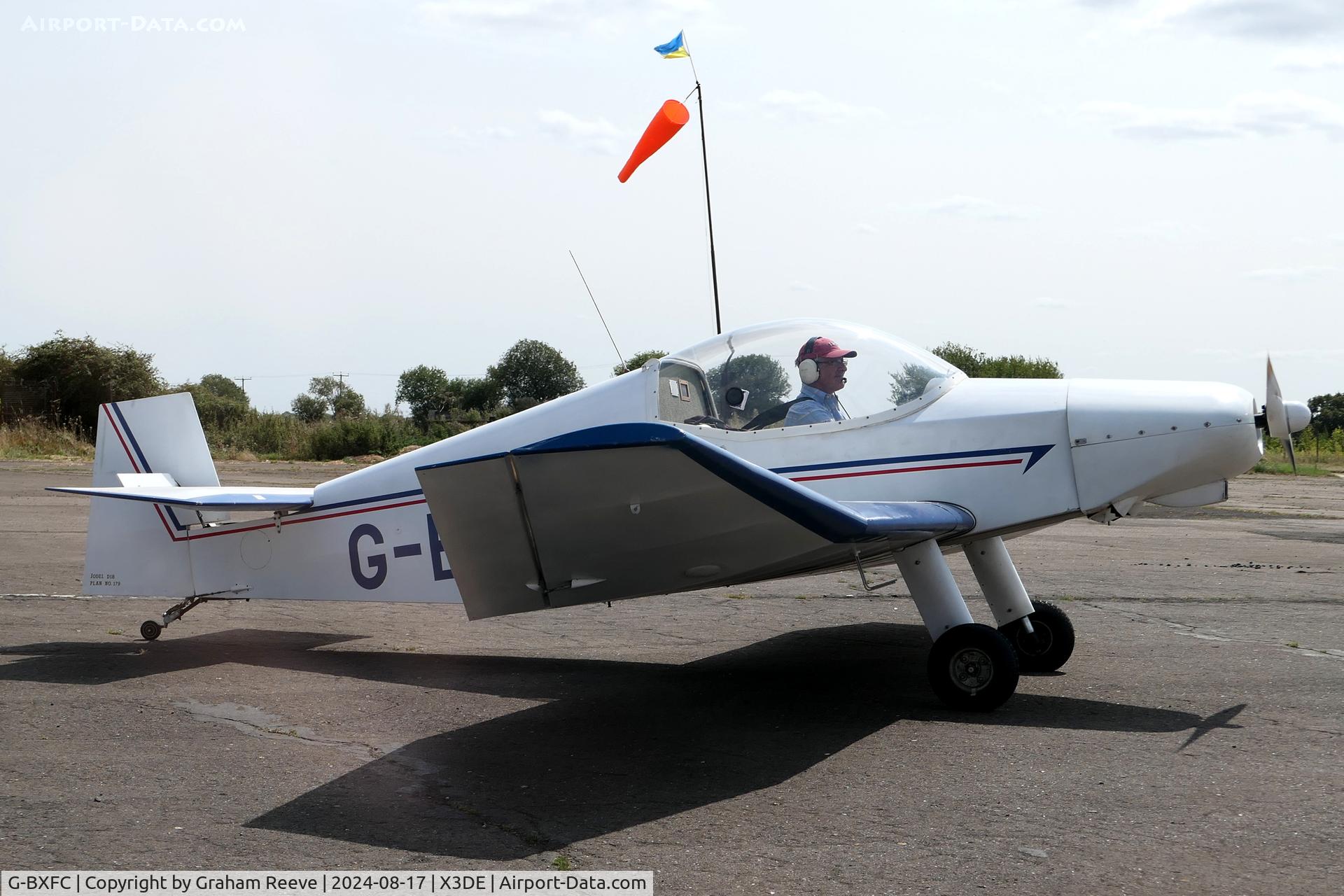 G-BXFC, 1997 Jodel D-18 C/N PFA 169-11322, Just landed at Deenethorpe.