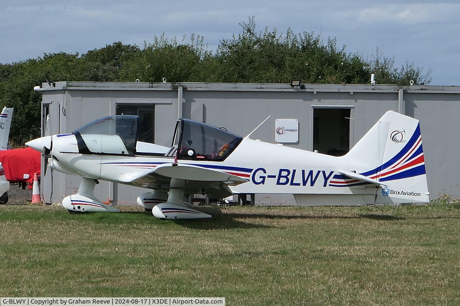 G-BLWY, 1980 Robin R-2160D Acrobin Alpha Sport C/N 176, Parked at Deenethorpe