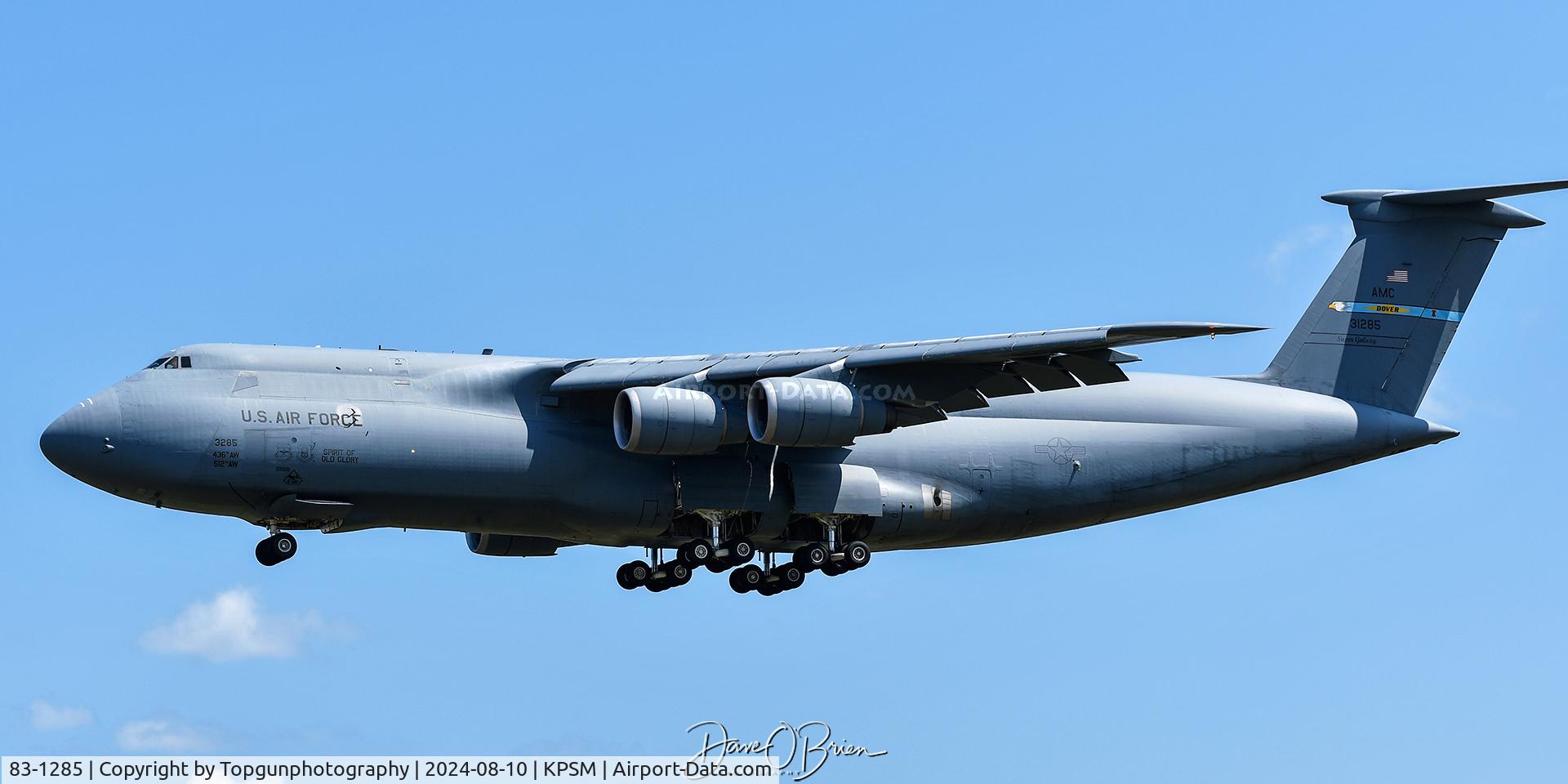 83-1285, 1983 Lockheed C-5M Super Galaxy C/N 500-0082, 9th AS / Dover AFB, DE