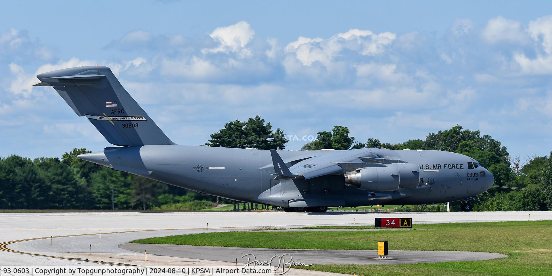 93-0603, McDonnell Douglas C-17A Globemaster III C/N F-22/P-19, 89th AS / Wright-Patterson AFB, OH