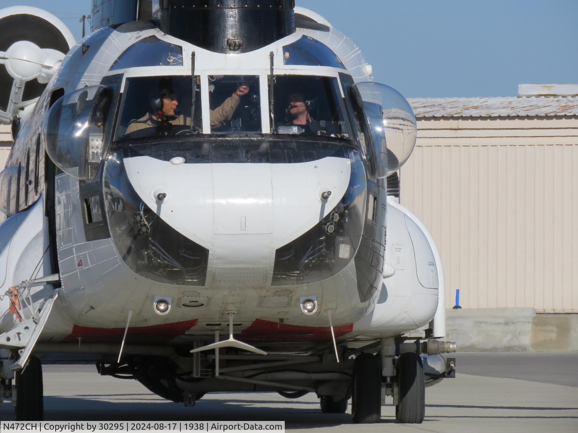 N472CH, 1990 Columbia Helicopters/Boeing Vertol CH-47D C/N 89-0138 (B-503/M.3292), Starting up