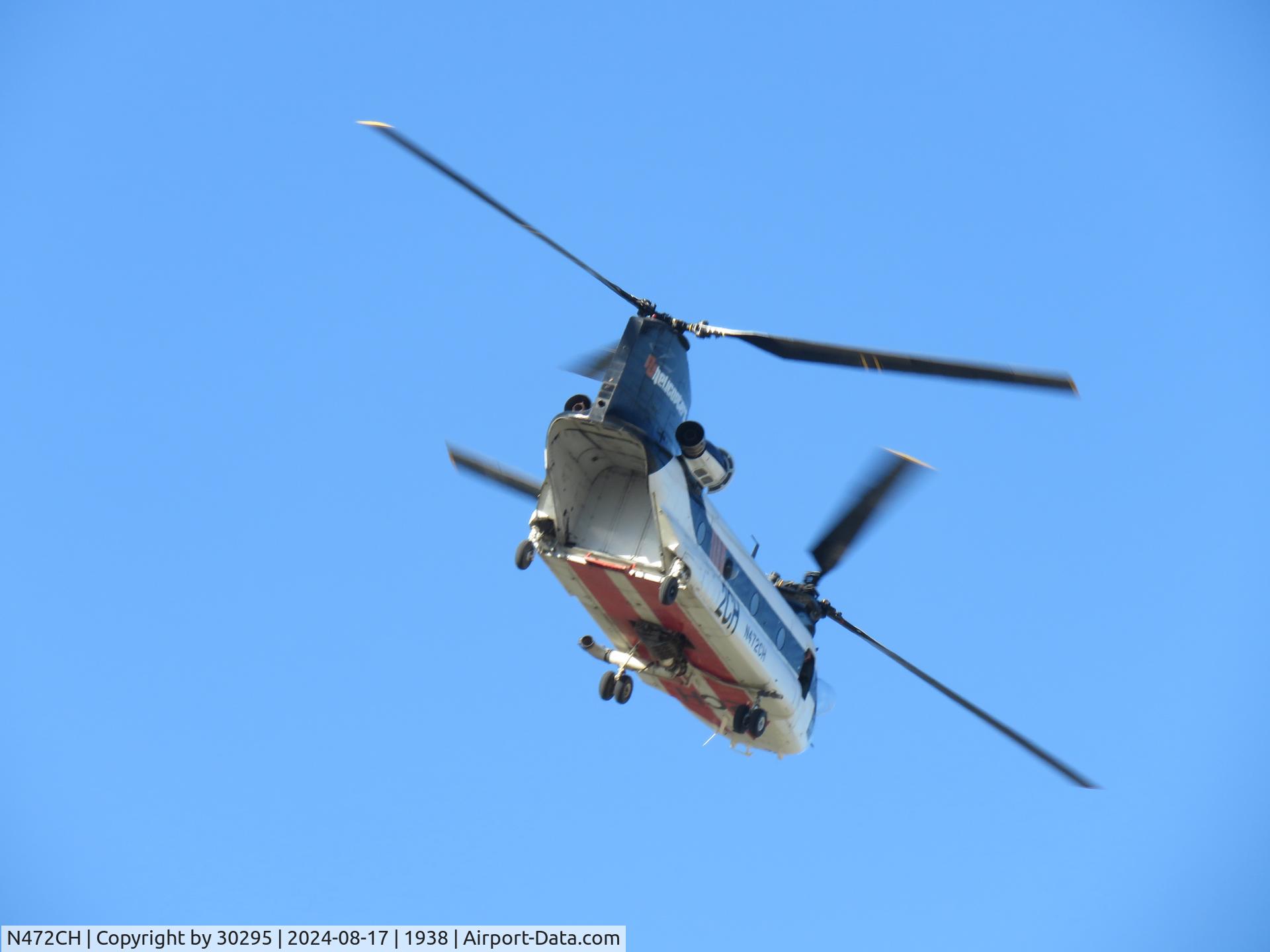 N472CH, 1990 Columbia Helicopters/Boeing Vertol CH-47D C/N 89-0138 (B-503/M.3292), Heading south