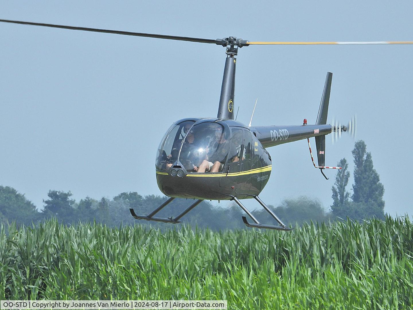 OO-STD, 2009 Robinson R44 Raven C/N 2019, ROTORWORLD 2024 Belgium initiation flights