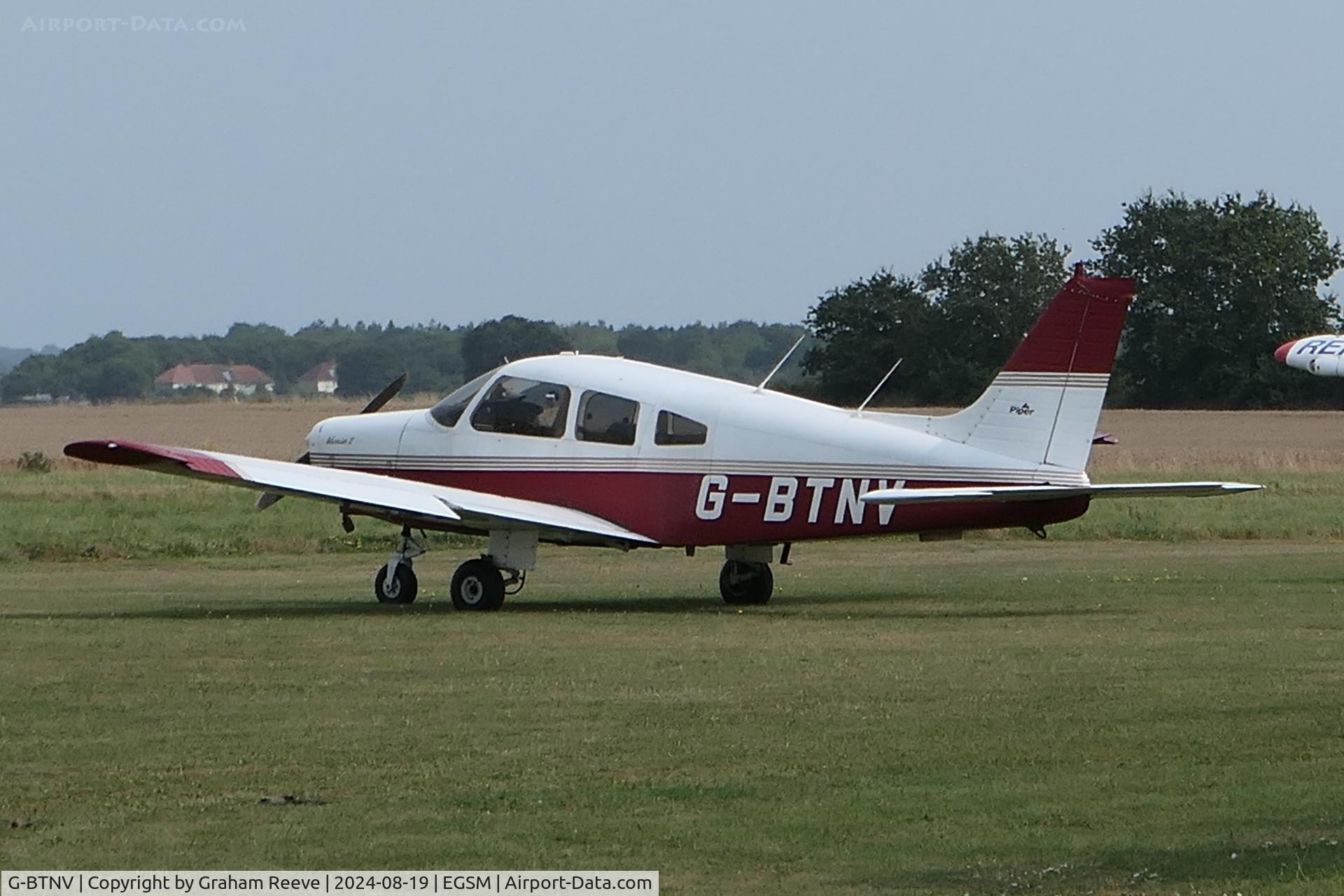 G-BTNV, 1978 Piper PA-28-161 Cherokee Warrior II C/N 28-7816590, Parked at Beccles.