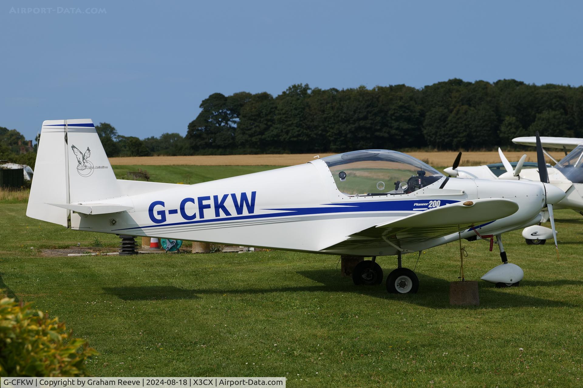 G-CFKW, 2008 Alpi Aviation Pioneer 200-M C/N LAA 334-14828, Parked at Northrepps.