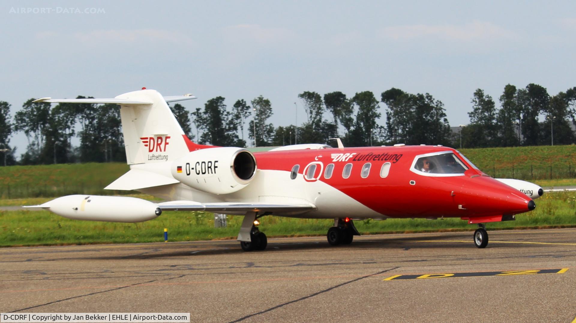 D-CDRF, 1990 Learjet 35A C/N 35-656, Lelystad Airport. Ambulance flight