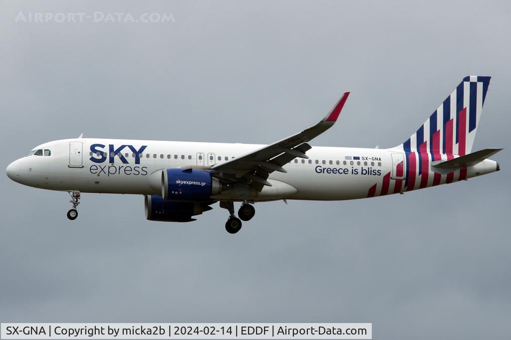SX-GNA, 2021 Airbus A320-251N C/N 9516, Landing