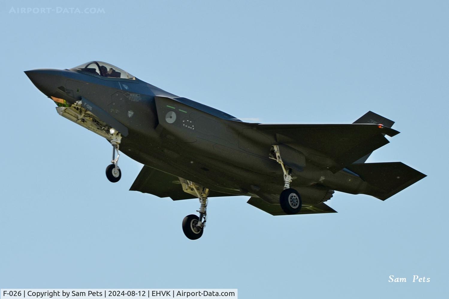 F-026, 2022 Lockheed Martin F-35A Lightning II C/N AN-26, Landing at Volkel.