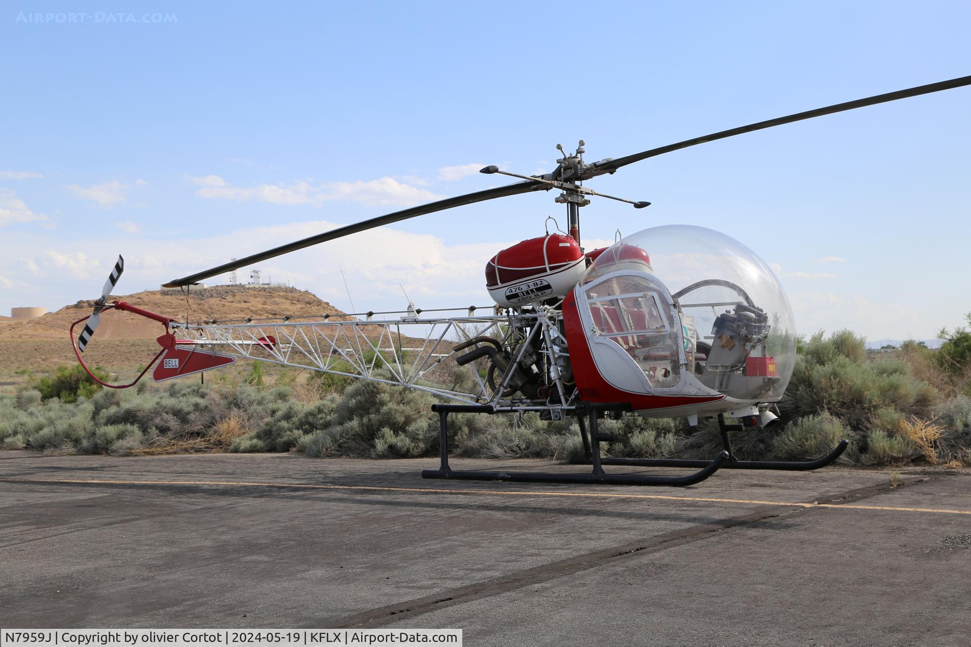 N7959J, 1971 Bell 47G-3B-2 C/N 6817, may 2024