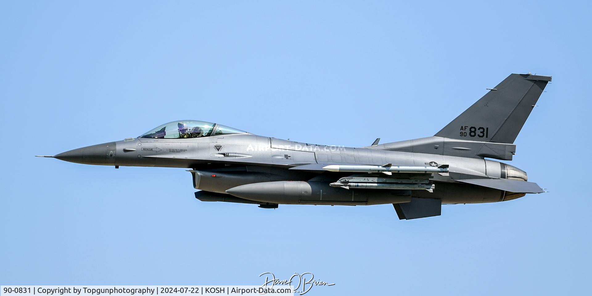 90-0831, 1990 General Dynamics F-16C Fighting Falcon C/N CC-31, NORAD Lead