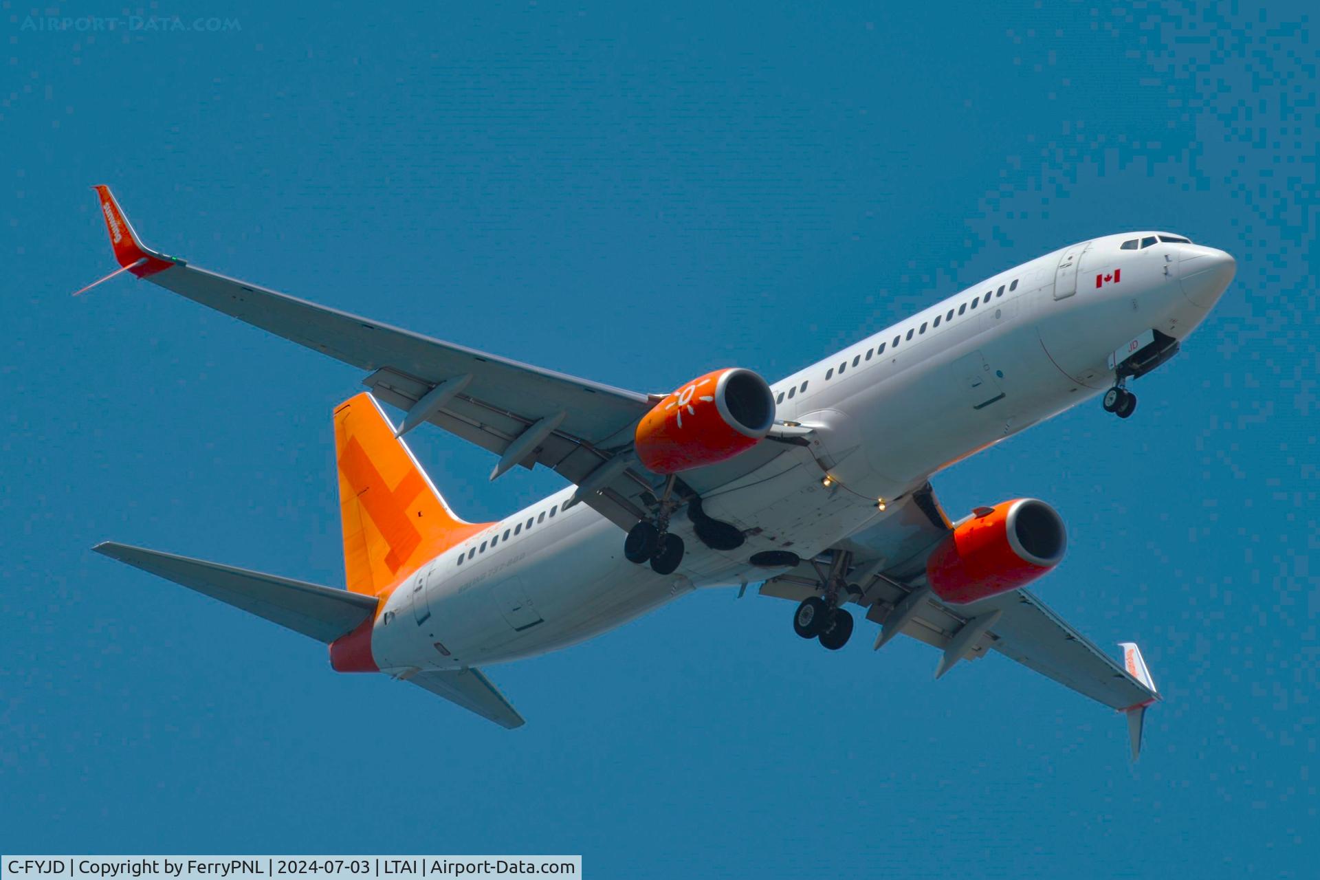 C-FYJD, 2015 Boeing 737-8Q8 C/N 41807, Sunwing Airlines B738 operating a TUI flight