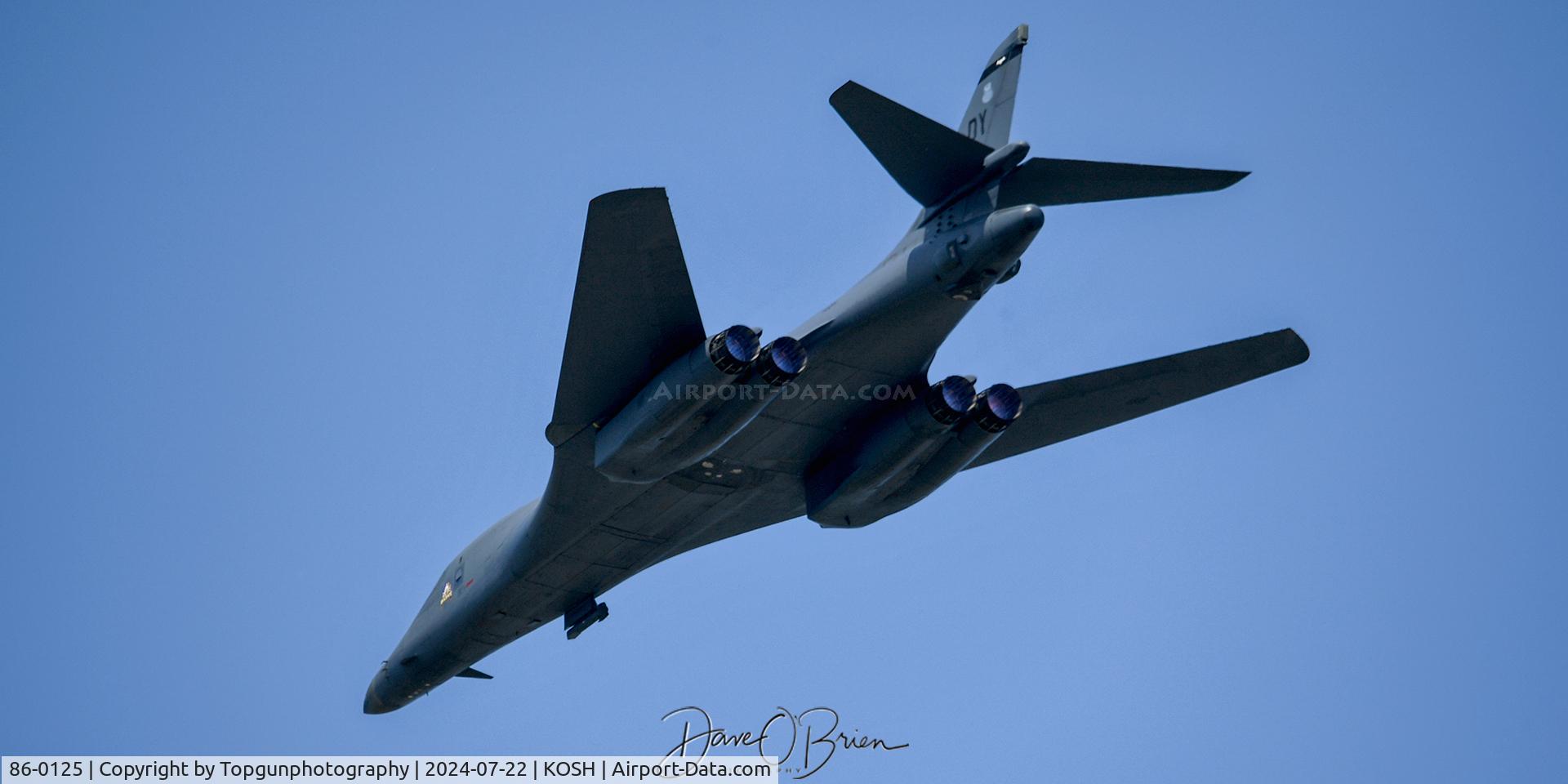 86-0125, 1986 Rockwell B-1B Lancer C/N 85, BAT1 Oshkosh24