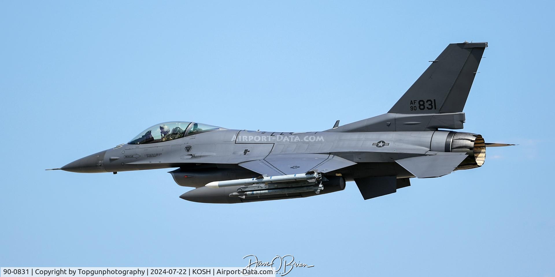 90-0831, 1990 General Dynamics F-16C Fighting Falcon C/N CC-31, NORAD1 bugging out