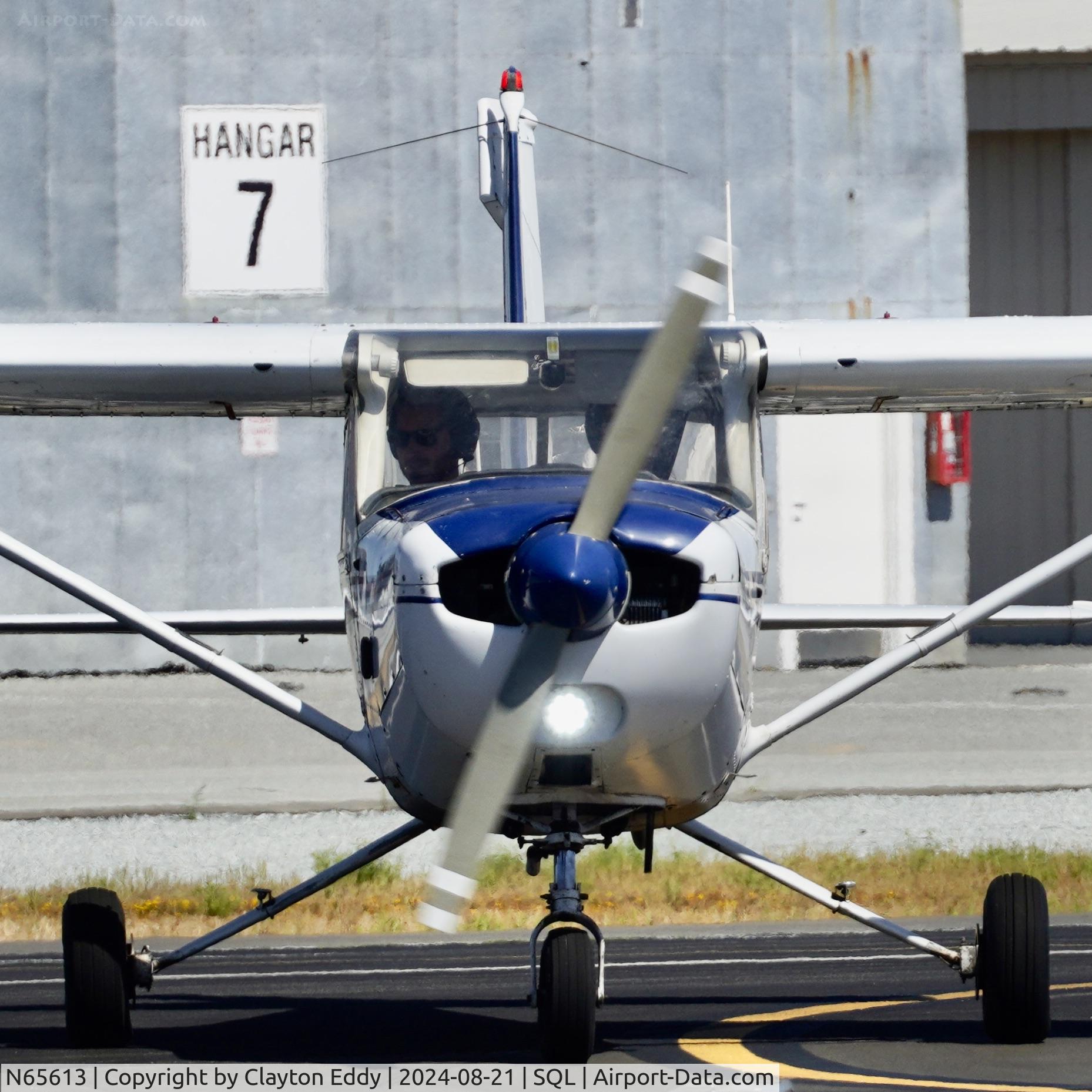 N65613, 1978 Cessna 152 C/N 15281652, San Carlos airport in California 2024.