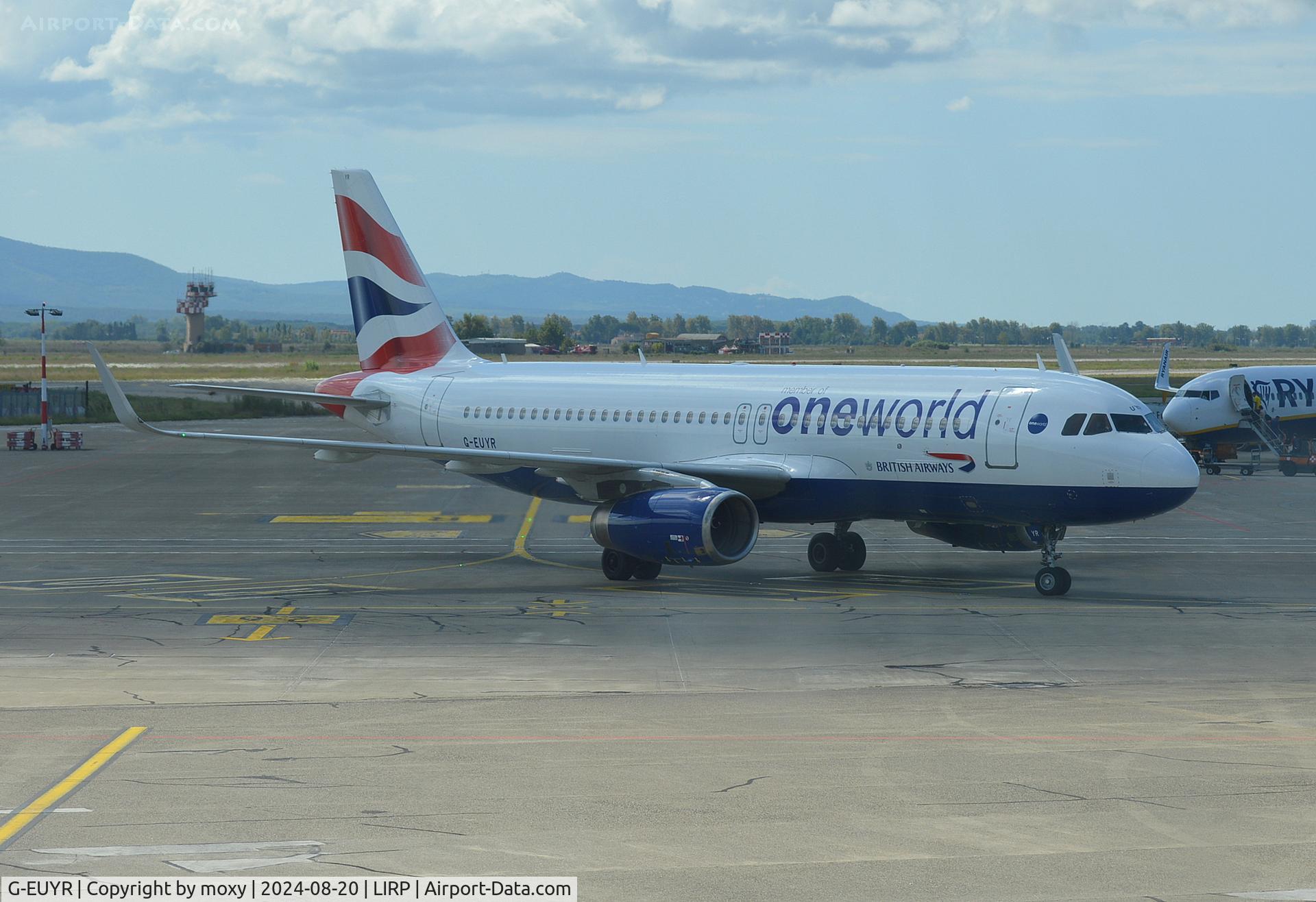G-EUYR, 2013 Airbus A320-232 C/N 5856, Airbus A320-232 at Pisa.