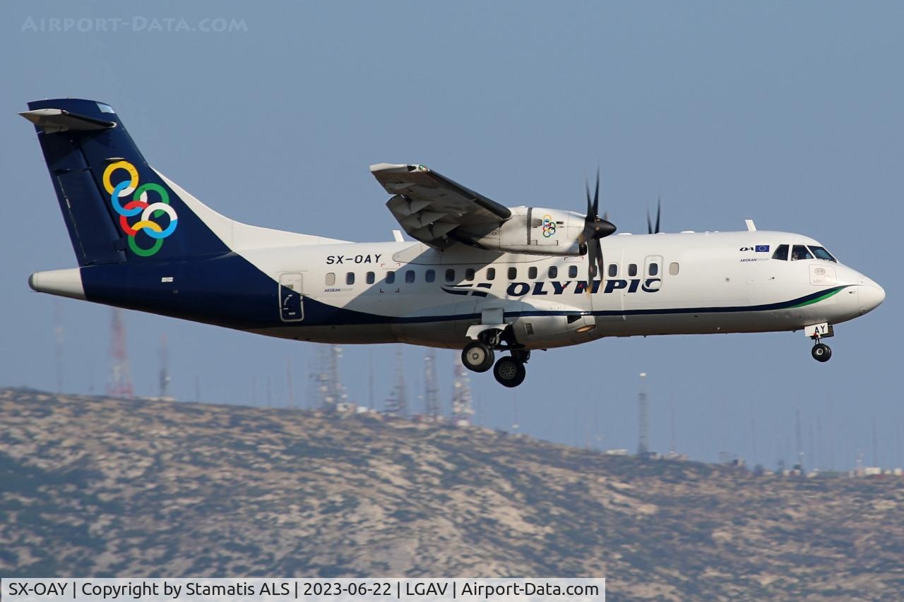 SX-OAY, 2013 ATR 42-600 C/N 1002, LGAV, 03L
