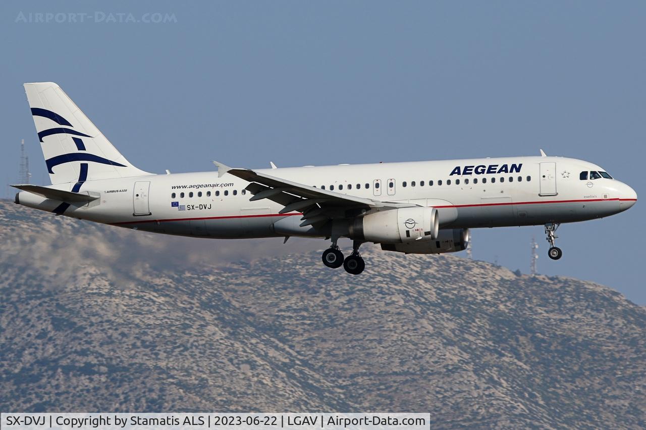 SX-DVJ, 2007 Airbus A320-232 C/N 3365, LGAV, 03L